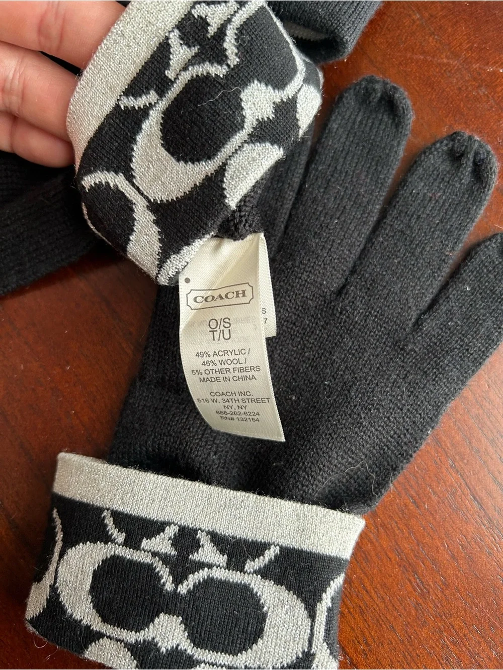 Coach knit beanie